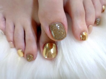 アミュリー ネイル アトリエ(Amury nail atelier)/フラッシュ ラメ ミラー 大人