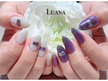 ルアナ(Luana)/パープルネイル/アートネイル