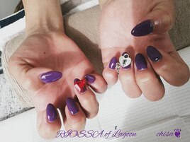 ワンカラー×キラキラパーツ