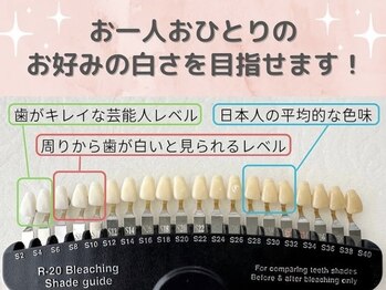 ミモアサロン 岡崎店(mimoaサロン)/どの白さになりたいですか?