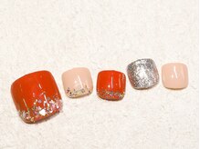 ケージュール(Kjour)/フット　ホロラメ　テラコッタ