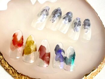 ワイミーネイル(y.mii_nail)の写真/【4週間以内付替オフ無料】何回通っても価格が変わらない♪岐阜市の定額サロンy-mii.nail★