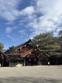 アリエス 神社やお寺を巡るのも好きです@熱田神宮