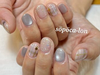 ソポカロン(sopoca-lon)の写真/【話題ジェル】自爪を削らないパラジェルが当店NO1人気!パラジェル選択は、各メニュー+600円で可能♪