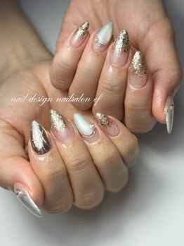 エフネイル(ef nail)の写真/【付け替えオフ無料】ちび爪/噛み爪/深爪/2枚爪…お悩みもご相談ください◎爪の状態に合わせて施術します♪