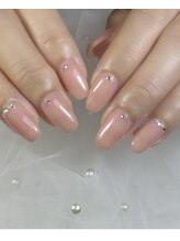 リィ ネイル(rii nail)/ワンカラー×ストーン♪