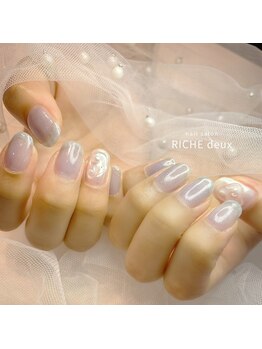 リッシュ ドゥ(RICHE deux)/うるぷるクリアアートネイル