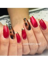 クランベリーネイル 代官山 恵比寿(cranberry nail)/レオパード×マグネット