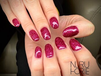 ヌル ネイル 堀江(NURU NAIL HORIE)/大人ラメワンカラー☆