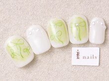 アイネイルズ 三宮店(I nails)/グリーン鉛筆りぼん