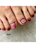 【オフ/パラジェル無料】　ドライケア付　FOOT★選べる定額Aコース¥5000