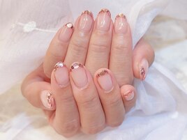 シンプルホロフレンチネイル