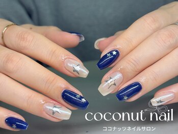 ココナッツネイル/ミラーネイル