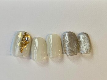 アイネイルズ 梅田店(I nails)/マグネット金箔デザイン