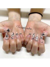 スカルプだけのクリアネイルを！