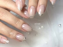 ソルネイル(sol nail)/ガラスフレンチ
