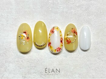 エラン メグロ(ELAN Meguro)/ドライフラワーネイル