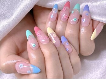 エムズ ネイルサロン(M2)/オフラインフレンチフラワー