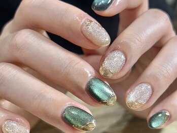 リソル(risol)の写真/短い爪が好き！！伸ばせない…そんなアナタにおススメ！！【持ち込み90分コース￥8900～】