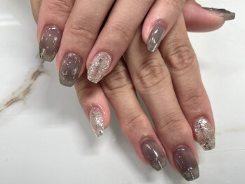 ネイルネージュ 錦糸町(Nail Neige)/持ち込み(ニュアンス/シルバー)