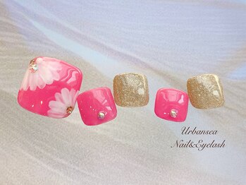 アーバンシーネイル 赤羽店(Urbansea nail)/foot nail design 10.980円