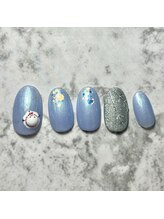 ネイルブレイク リリア(Nail Break lilia)/雪だるまネイル