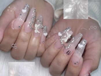 プリンセス(Princess)/リボンネイル9500円