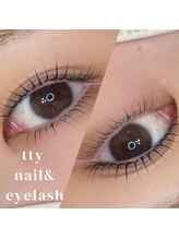 ティーネイルアンドアイラッシュ(tty)/上下似合わせパーマ