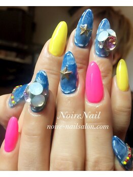 ノワール ネイルアンドスクール(Noire)/★デニムネイル★