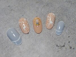 ペンアートフラワーネイル＊