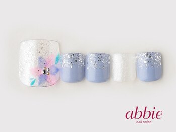 ネイルサロン アビー 宮益坂店(abbie)/あじさいクリアフット ¥13134