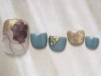 アイネイルズ 天神今泉店(I-nails)/【akane.e】ニュアンスフット