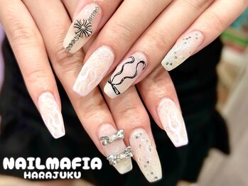 ネイルマフィア 原宿(NAIL MAFIA)/りぼん/手描きアート【原宿】