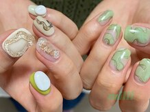 ミリネイルズ(milli nails)/グリーンアートミックスネイル