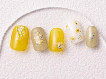 アイネイルズ 大宮店(Ｉ nails)/イエロー押し花