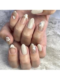 サンドジェル×お花