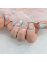 アトリエ イミュア(atelier immyua)/モネ☆睡蓮の池ネイル