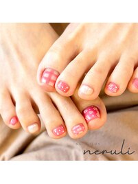 foot pink &nbsp;nail