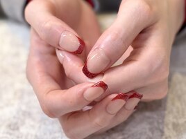 red French nail