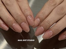 ネイルドットスタジオ 堺筋本町(NAIL DOT STUDIO)/ピンクラメでナチュラルに