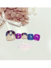 アネモネ(ANEMONE)/ステンドグラスネイル☆