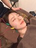 美顔鍼＋ヘッドスパ付80分【電気×鍼で効果◎】¥12,000