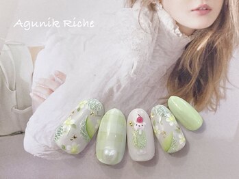【メロンソーダネイル】