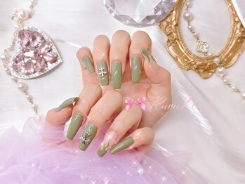 ワンホンネイル 新宿(Rumi Nail)/長さだし/アート４本/やり放題