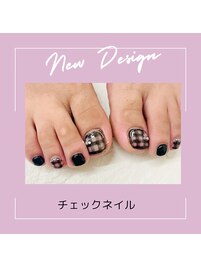 チェックネイル
