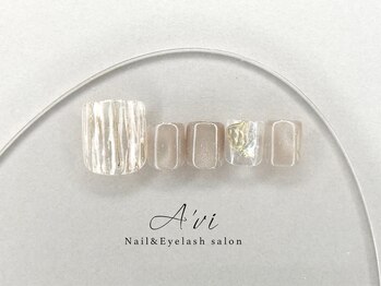 ネイルアンドアイラッシュ アヴィ(Nail and Eyelash A'vi)/フット定額デザイン ¥10400