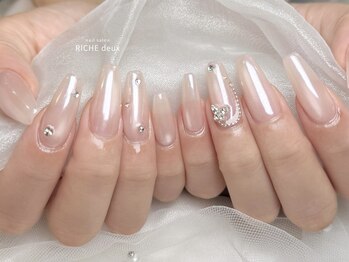 リッシュ ドゥ(RICHE deux)/ちゅるん透明感ネイル