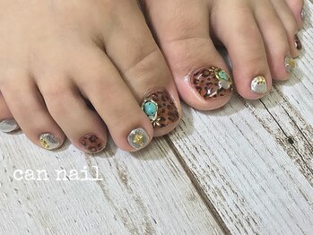 キャンネイル 金山店(Can Nail)/レオパード♪フットネイル♪