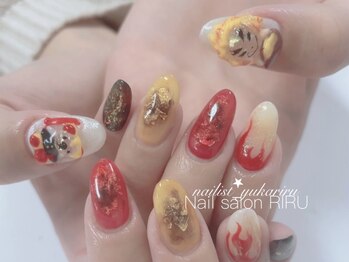 リル(RIRU)/キャラクターネイル/痛ネイル