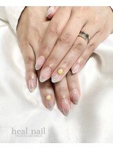 ヒールネイル(heal nail)/blueラメグラデ.